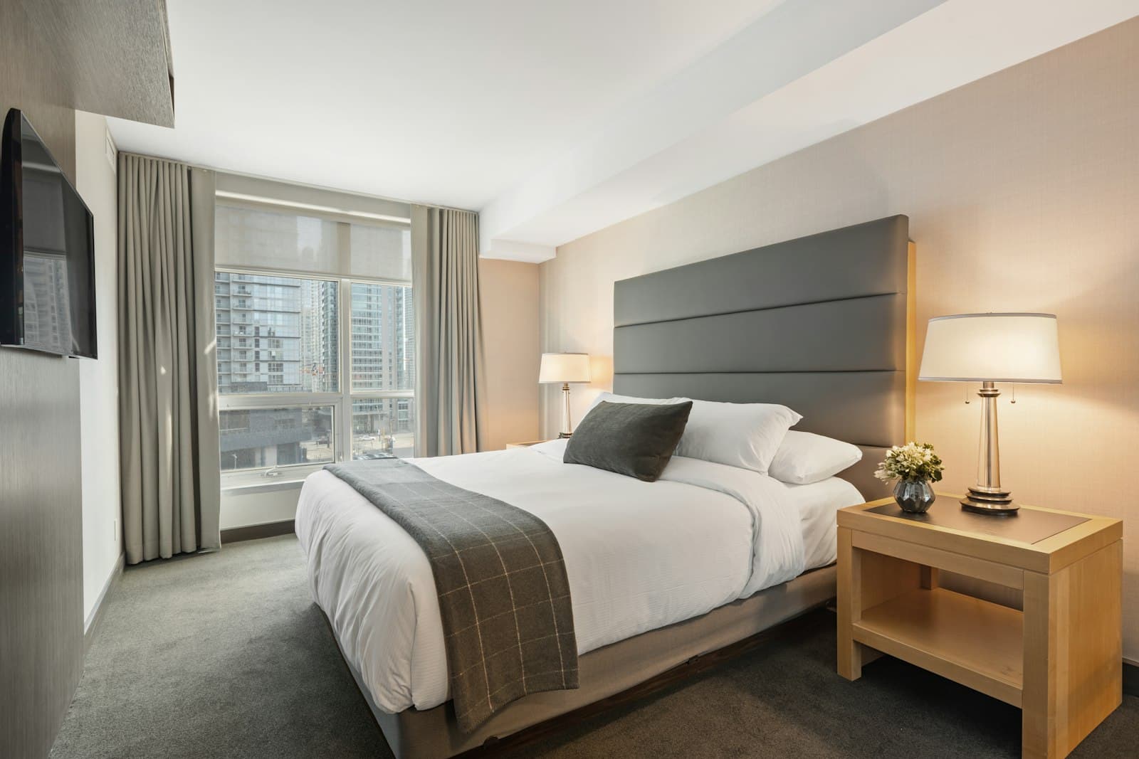 Executive Suite with a large window and city view